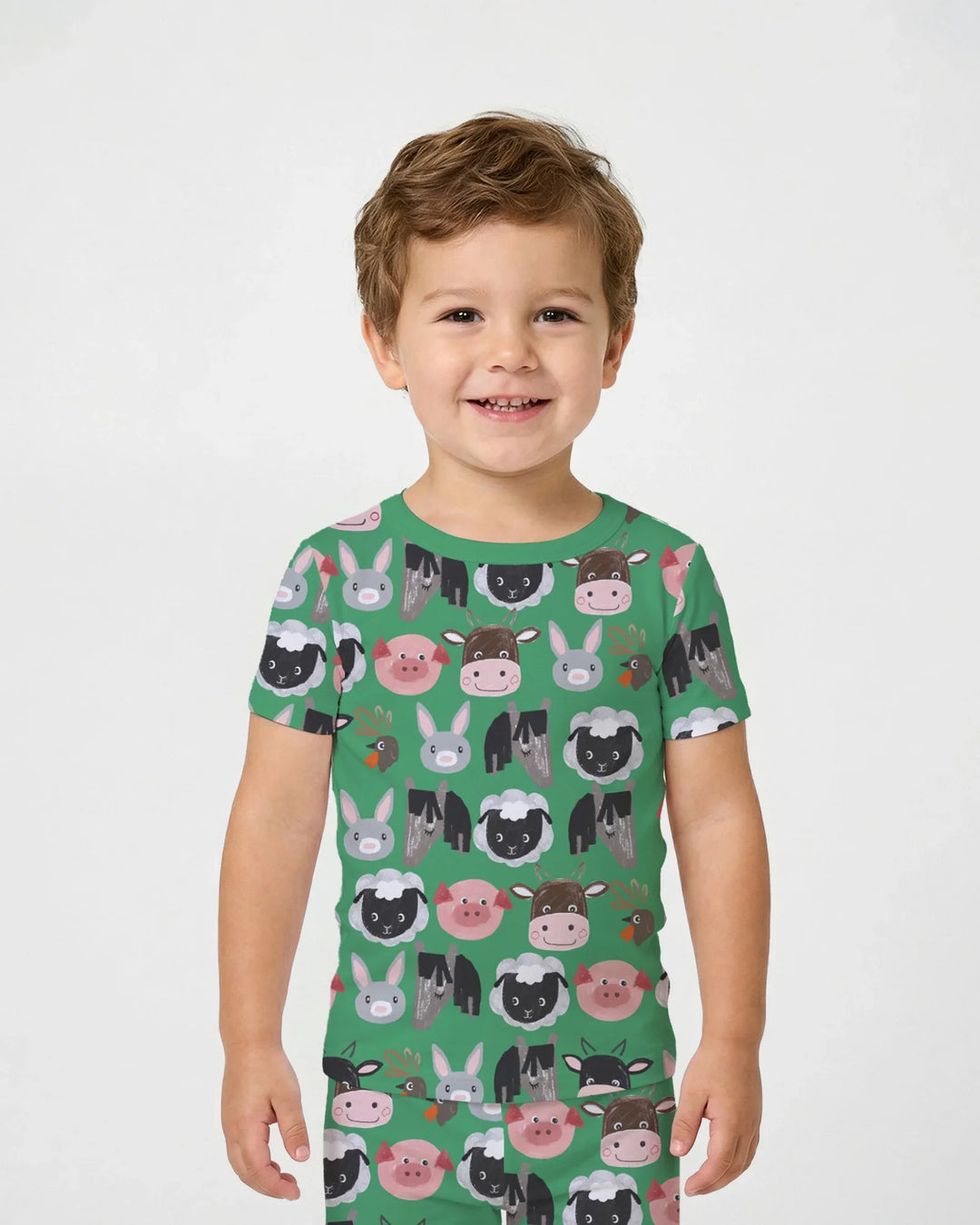 Zweiteiliges, kurzärmliges Pyjama-Set mit Marienkäfern