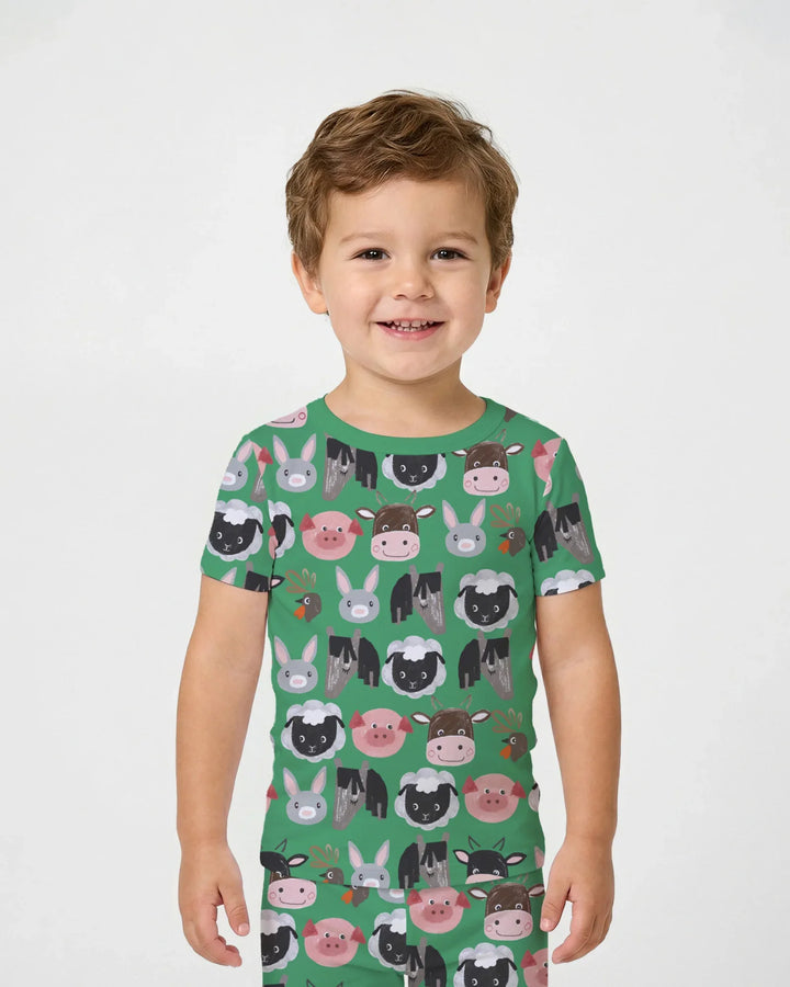 Zweiteiliges, kurzärmliges Pyjama-Set mit Marienkäfern