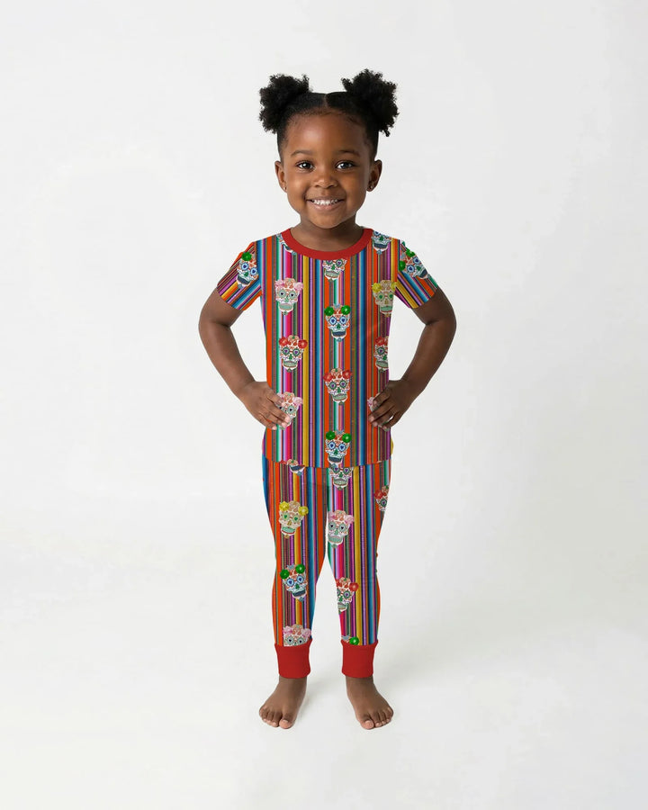 Cinco De Mayo Sparkle Two Piece Short Sleeve Pajama Set