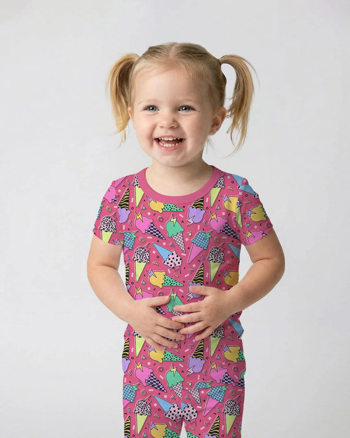 Zweiteiliges, kurzärmliges Pyjama-Set mit Marienkäfern