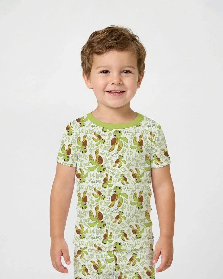 Zweiteiliges, kurzärmliges Pyjama-Set mit Marienkäfern