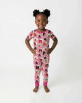 Zweiteiliges, kurzärmliges Pyjama-Set mit Marienkäfern