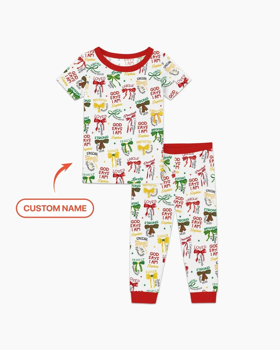 Zweiteiliges, kurzärmliges Pyjama-Set mit Marienkäfern