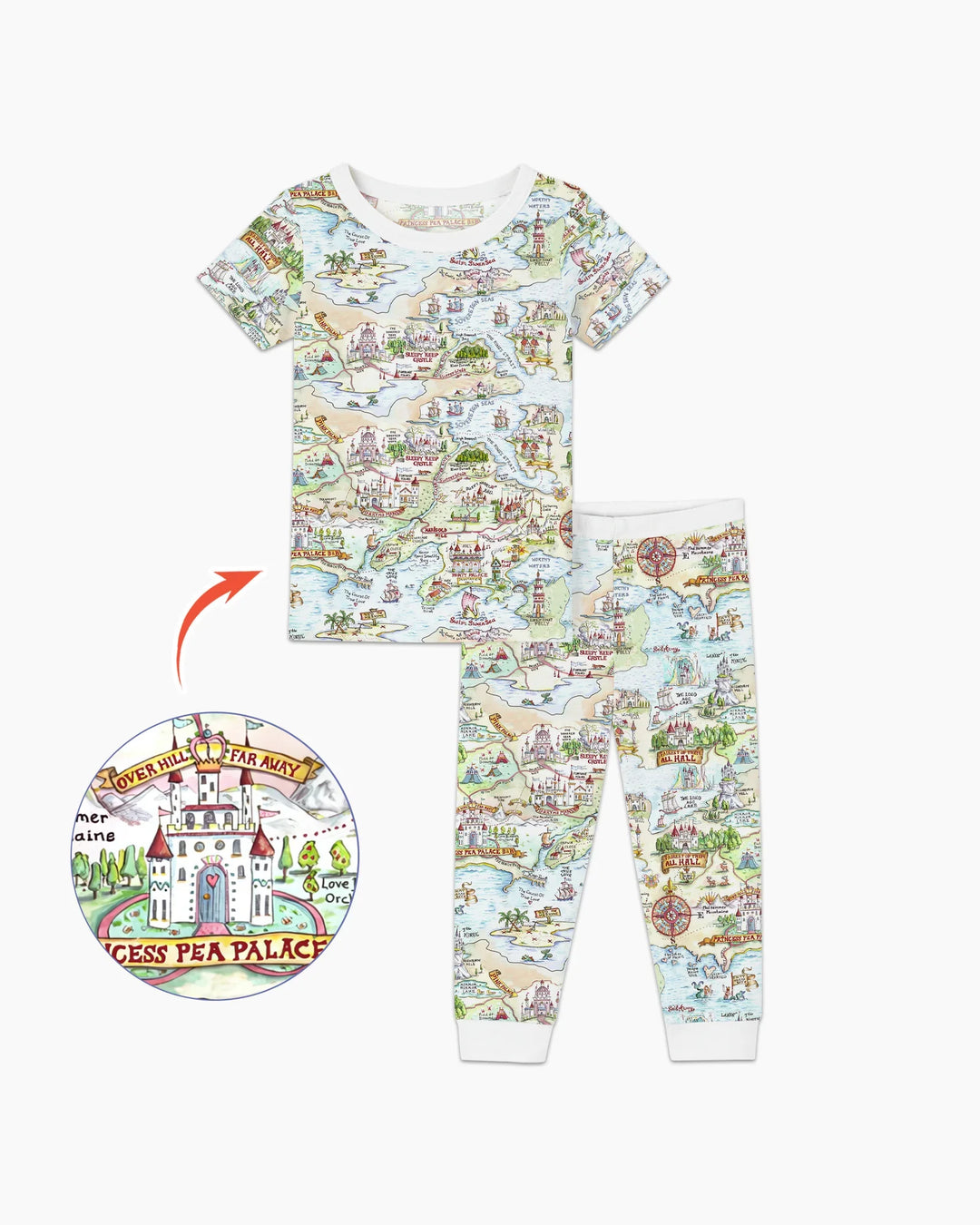 Zweiteiliges, kurzärmliges Pyjama-Set mit Marienkäfern