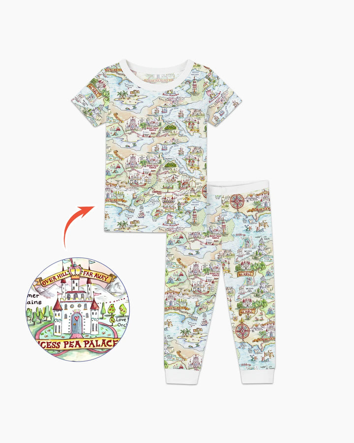 Zweiteiliges, kurzärmliges Pyjama-Set mit Marienkäfern
