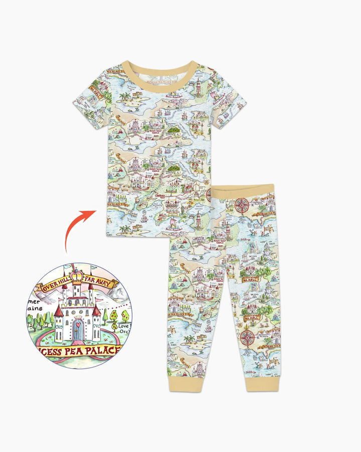 Zweiteiliges, kurzärmliges Pyjama-Set mit Marienkäfern