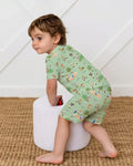 Template Zweiteiliges Pyjama-Set mit kurzen Ärmeln und Shorts