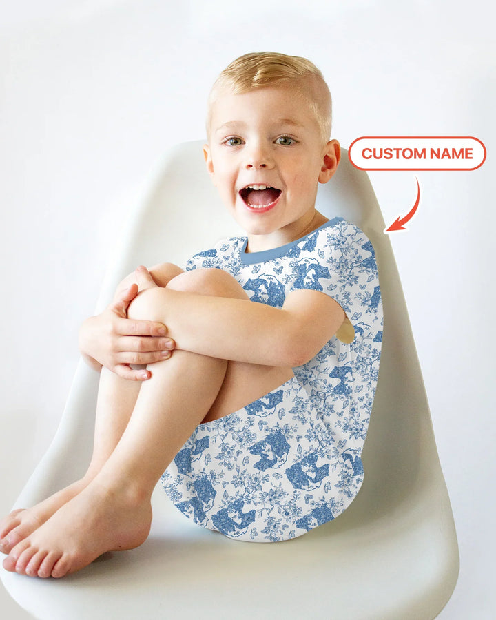 Zweiteiliges Pyjama-Set mit kurzen Ärmeln und Shorts im Sommer-Design