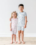 Psalm 23 Sketch Bamboo Two Piece Short Sleeve Shorts Pajama Set