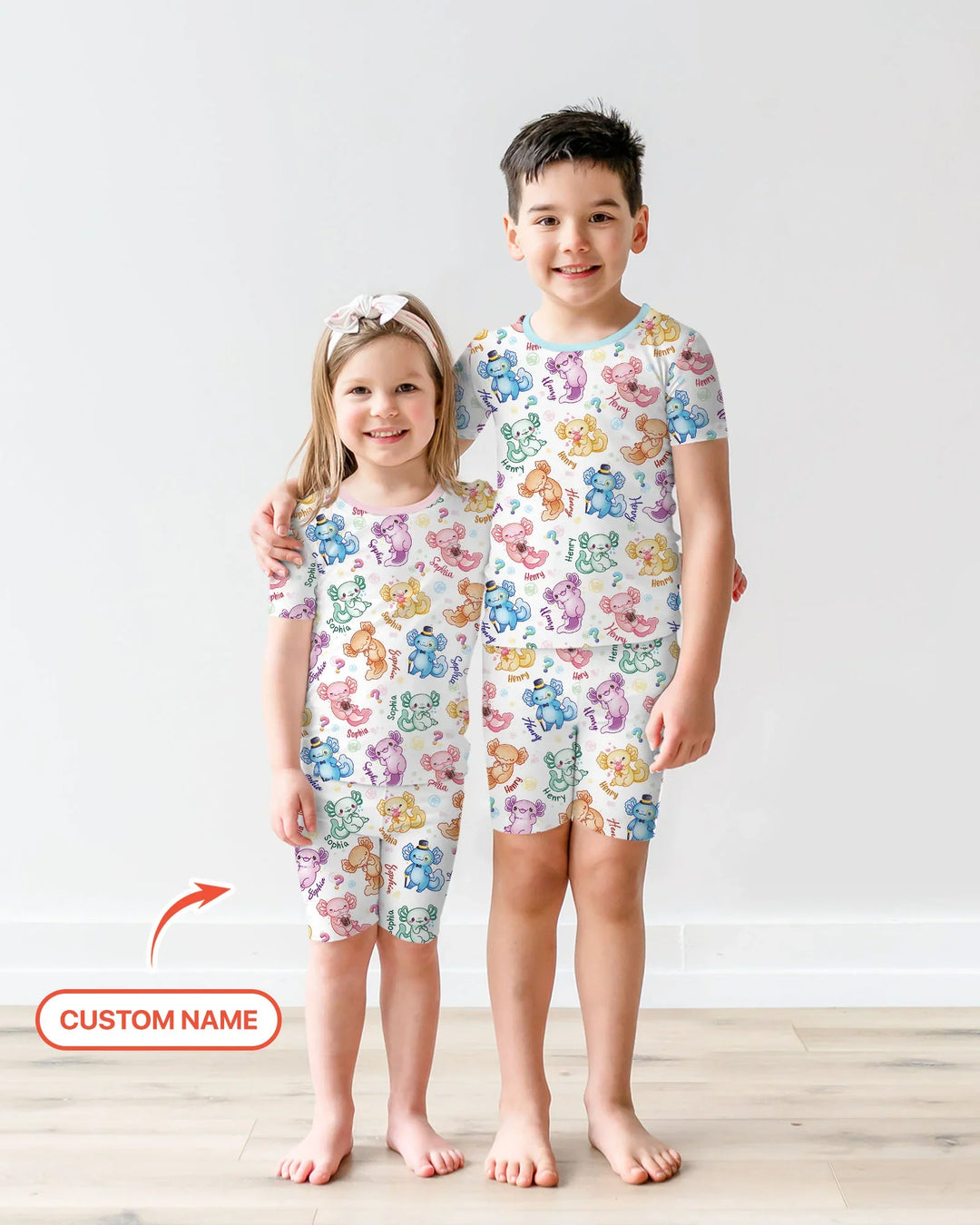 I Axololt Questions Bamboo Two Piece Short Sleeve Short Pajama Set