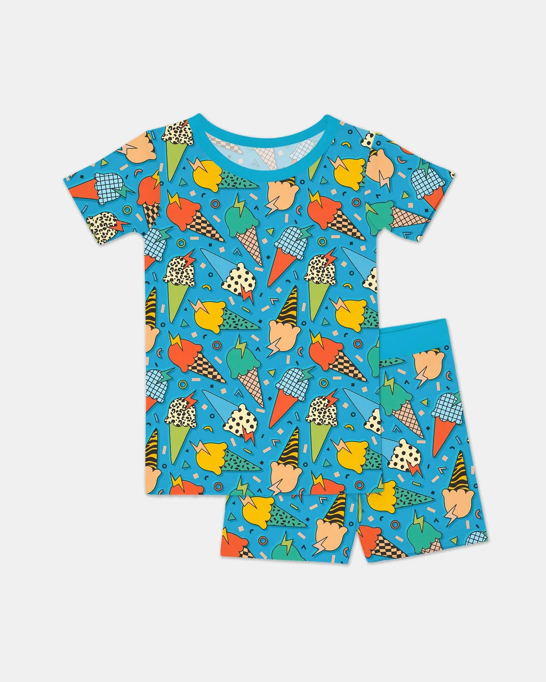 Template Zweiteiliges Pyjama-Set mit kurzen Ärmeln und Shorts