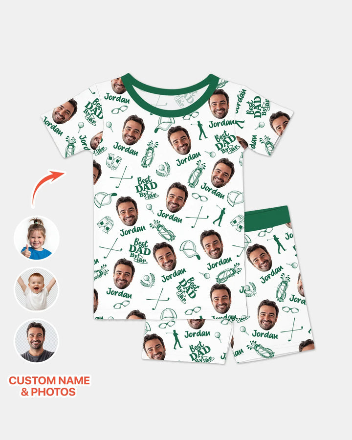 Zweiteiliges Pyjama-Set mit kurzen Ärmeln und Shorts im Sommer-Design