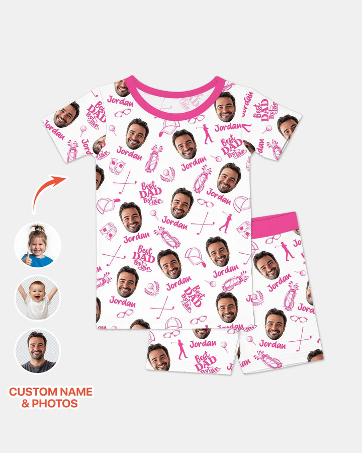 Zweiteiliges Pyjama-Set mit kurzen Ärmeln und Shorts im Sommer-Design