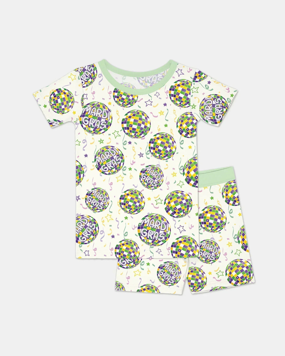 Template Zweiteiliges Pyjama-Set mit kurzen Ärmeln und Shorts