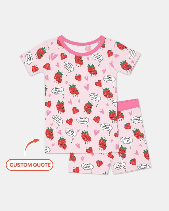 Zweiteiliges Pyjama-Set mit kurzen Ärmeln und Shorts im Sommer-Design