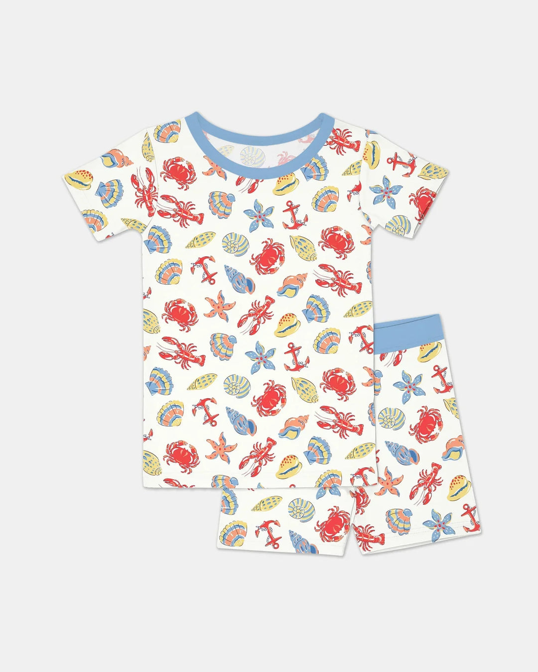 Template Zweiteiliges Pyjama-Set mit kurzen Ärmeln und Shorts