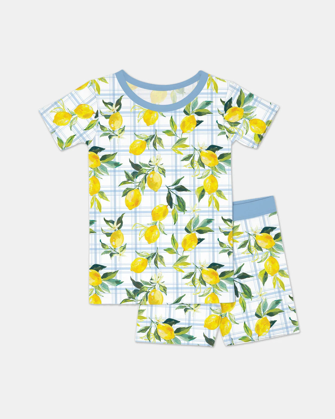 Template Zweiteiliges Pyjama-Set mit kurzen Ärmeln und Shorts