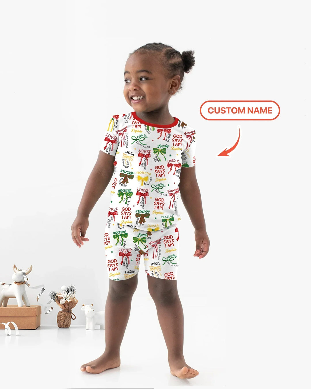 Zweiteiliges Pyjama-Set mit kurzen Ärmeln und Shorts im Sommer-Design