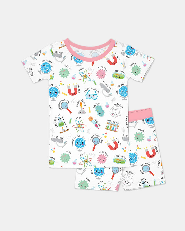 Template Zweiteiliges Pyjama-Set mit kurzen Ärmeln und Shorts