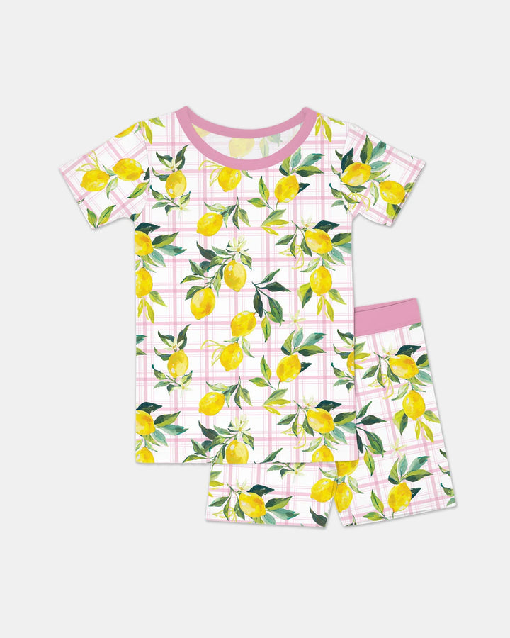 Template Zweiteiliges Pyjama-Set mit kurzen Ärmeln und Shorts