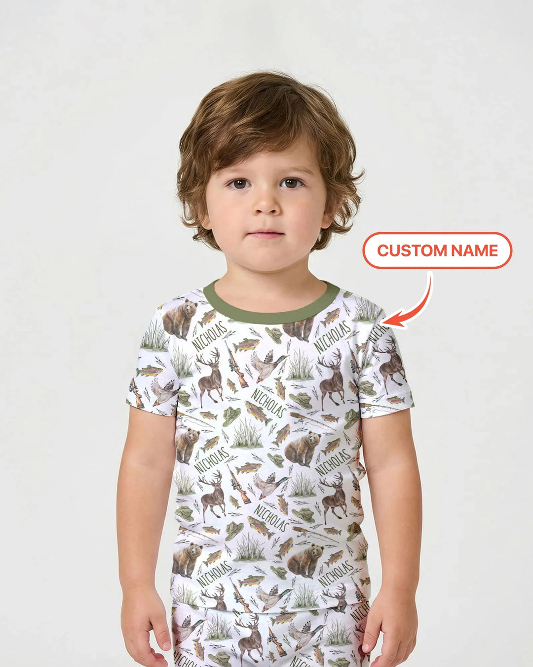 Zweiteiliges Pyjama-Set mit kurzen Ärmeln und Shorts im Sommer-Design