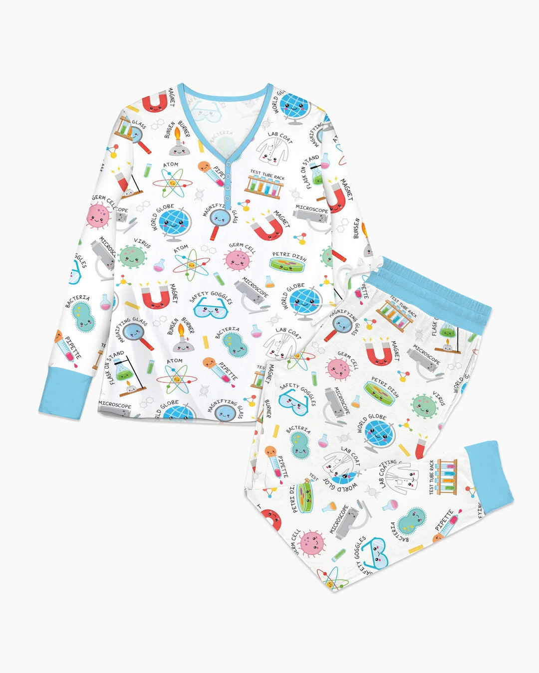 Science Fun Family Matching Bamboo Women Pajama Set