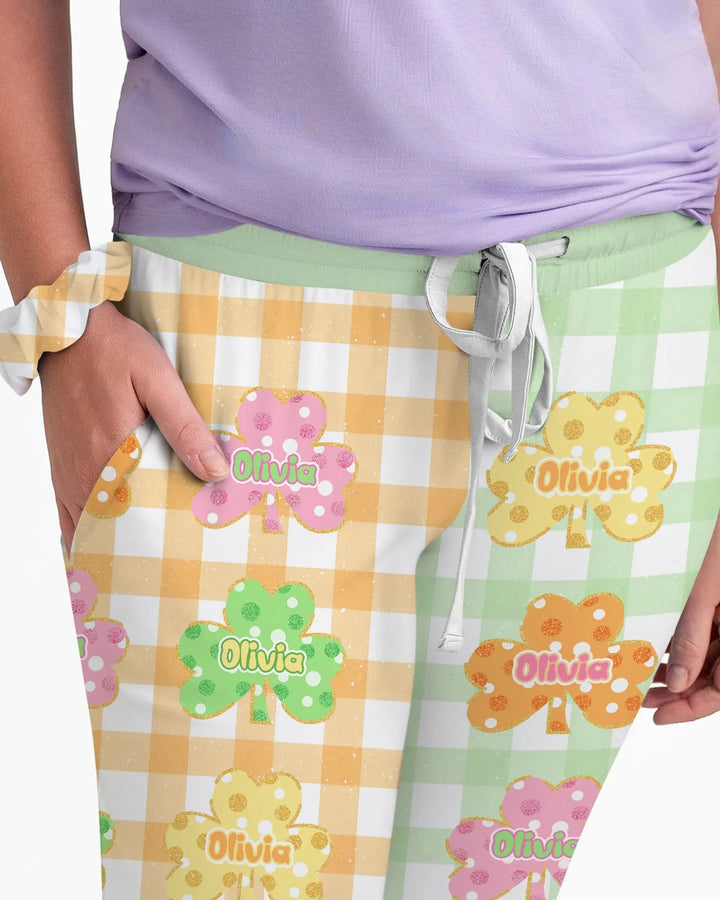 Glücksklee Bambus Damen Pyjama-Set