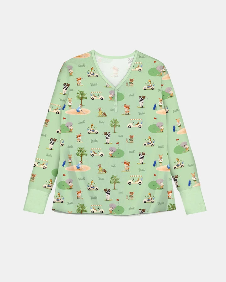 Let's Golf Bambus Damen-Pyjama-Set
