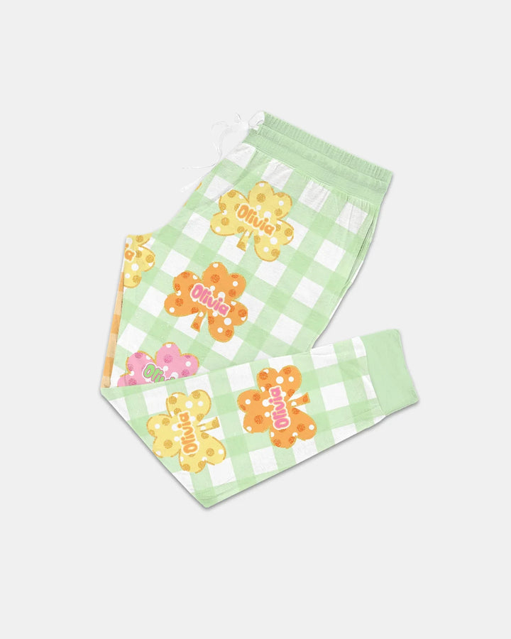 Glücksklee Bambus Damen Pyjama-Set