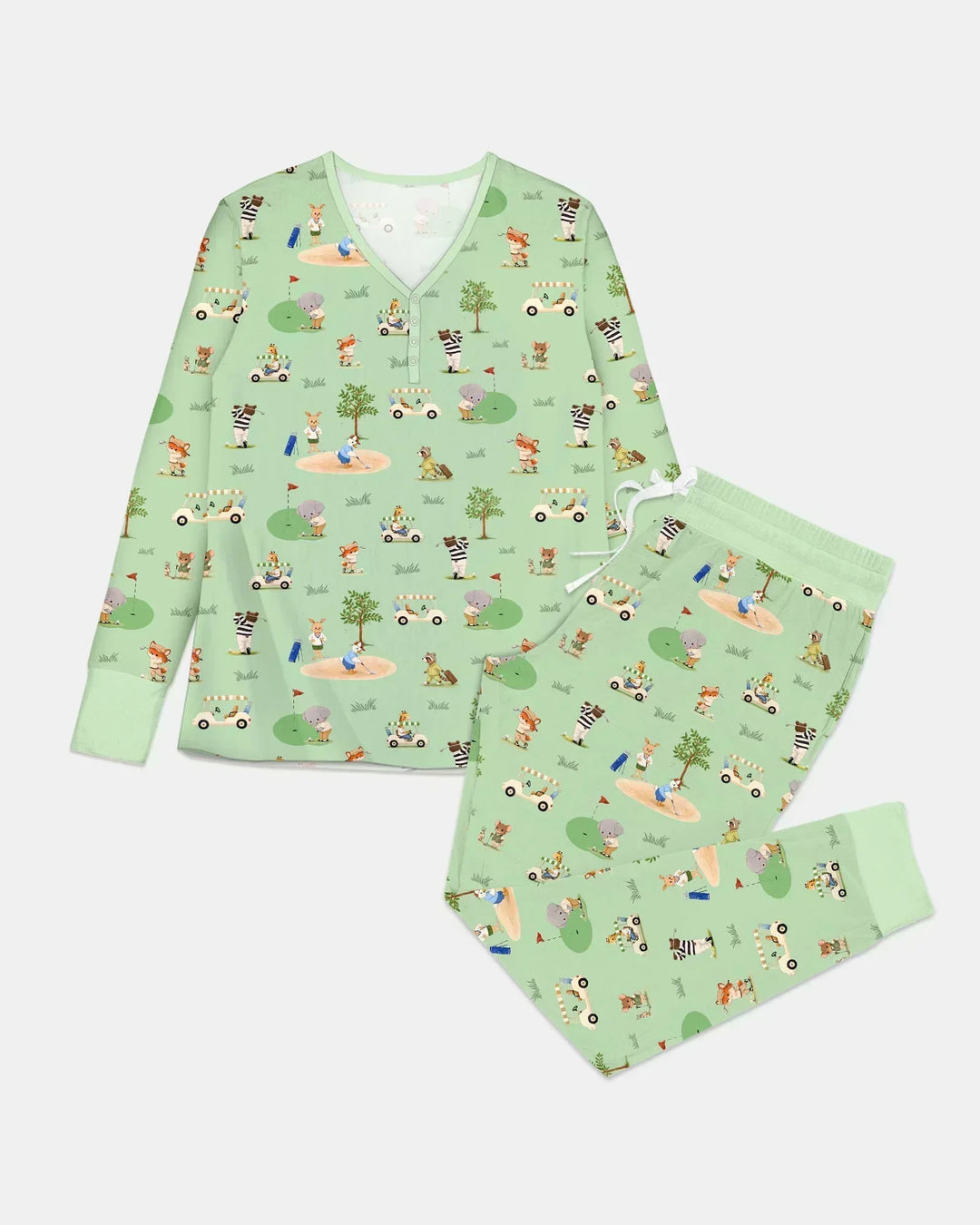 Let's Golf Bambus Damen-Pyjama-Set
