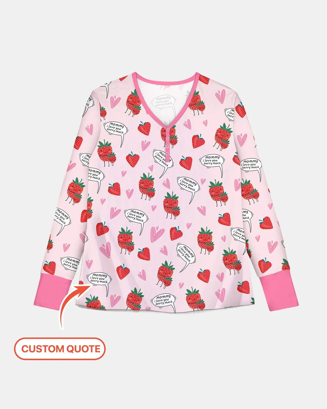 Ich liebe dich sehr Bambus Pyjama-Set für Damen