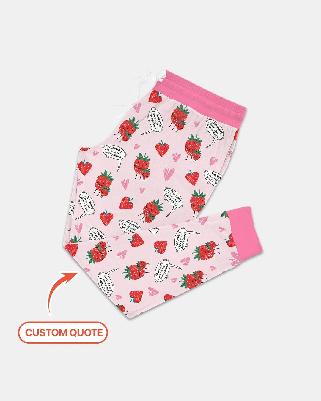 Ich liebe dich sehr Bambus Pyjama-Set für Damen