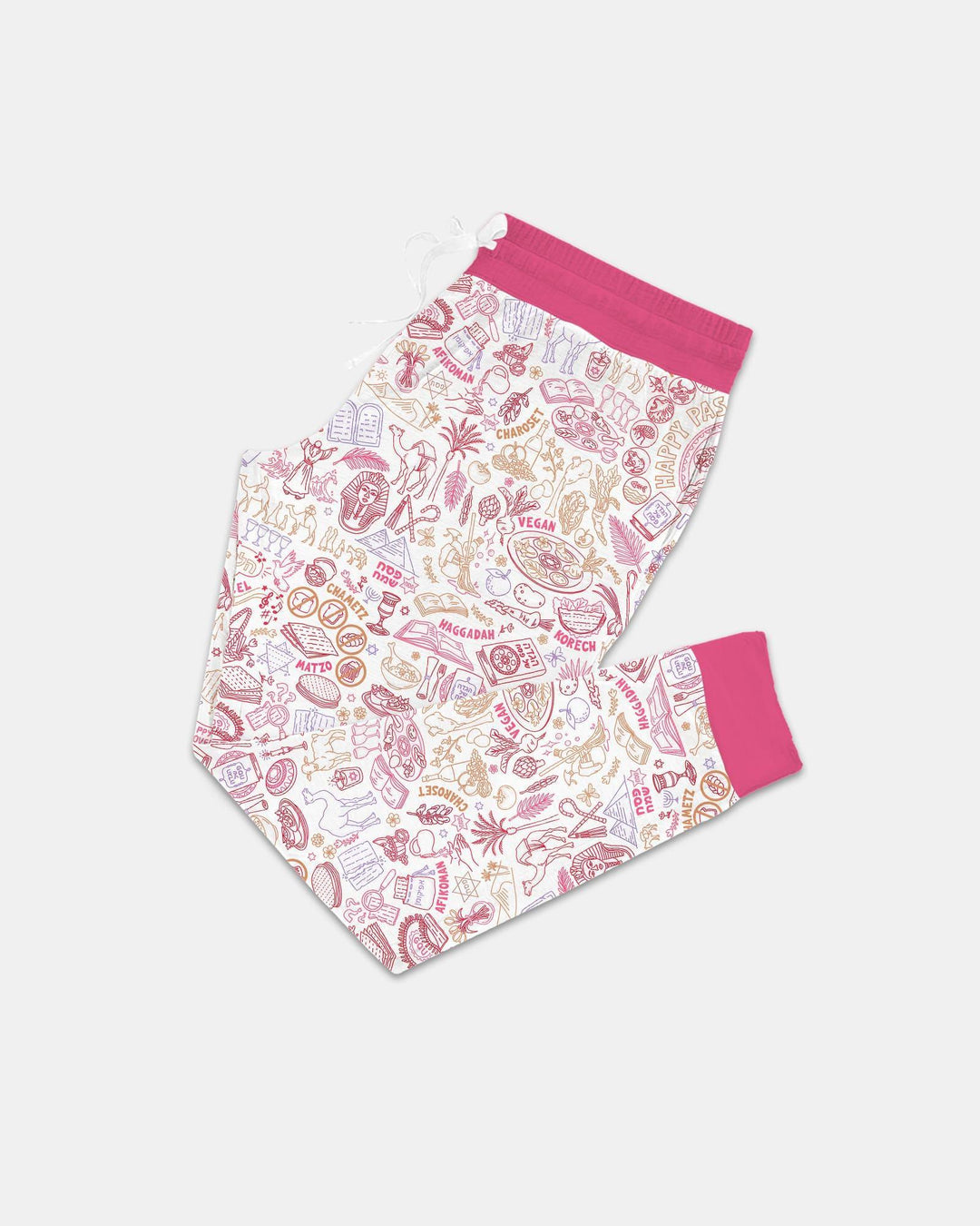 Doodle Pessach passendes Familien Bambus Damen Schlafanzug Set