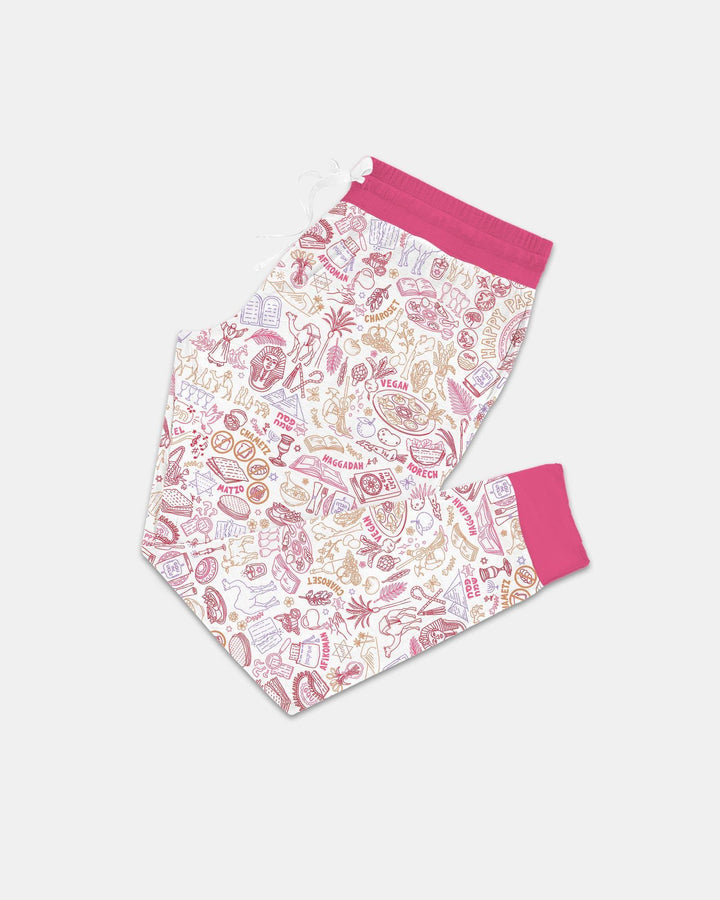 Doodle Pessach passendes Familien Bambus Damen Schlafanzug Set