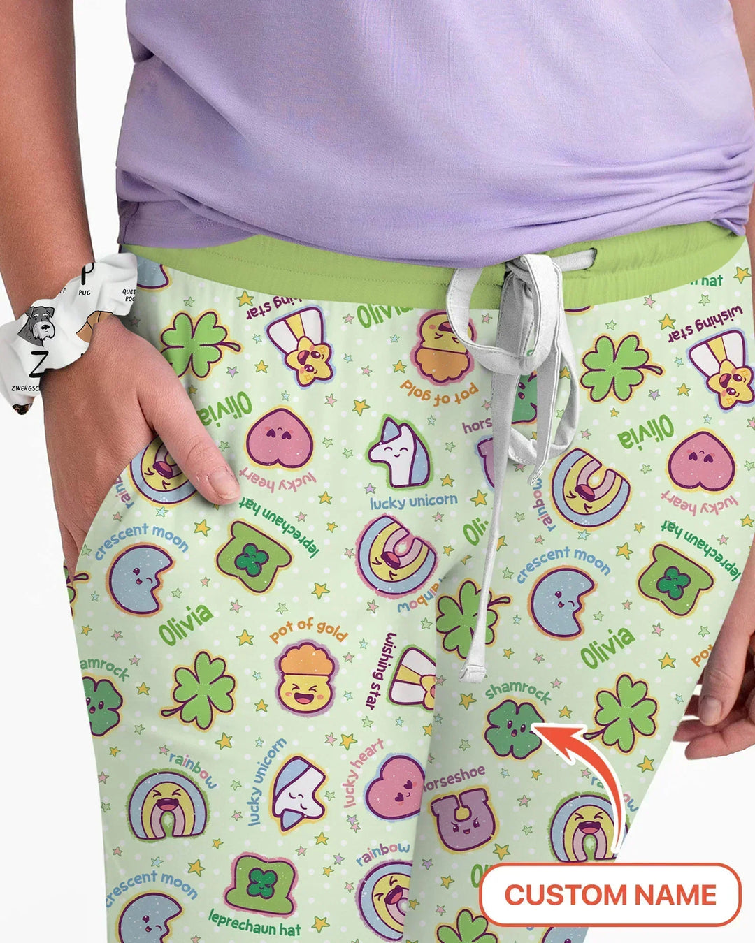 Glücksbambus Damen-Pyjama-Set