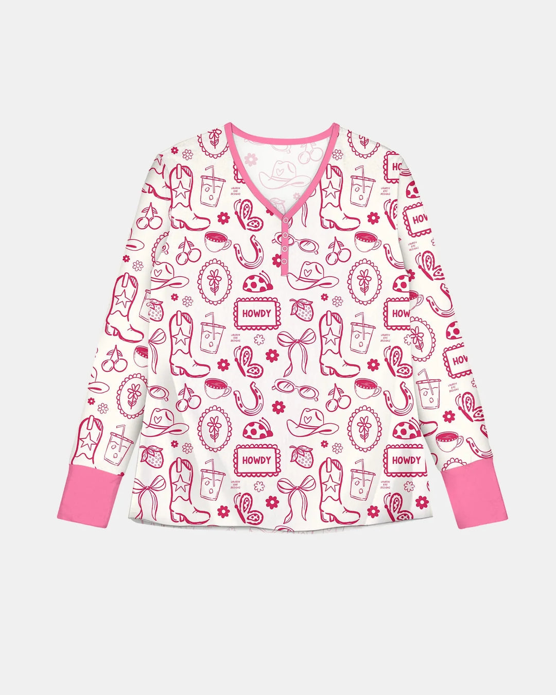 Doodle Wild West Cowgirl Bambus Damen Pyjama Set