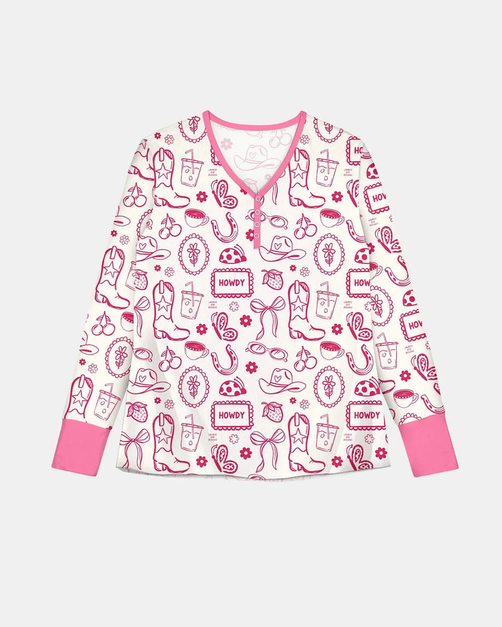 Doodle Wild West Cowgirl Bambus Damen Pyjama Set