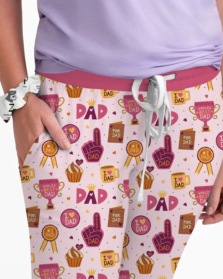 Weltbester Papa Bambus Damen Schlafanzug Set