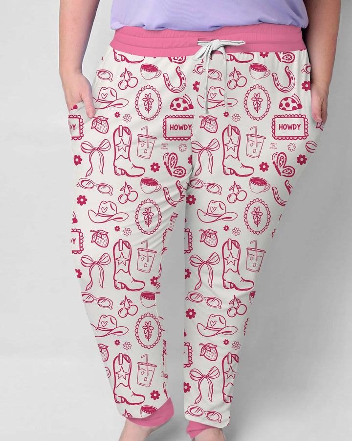 Doodle Wild West Cowgirl Bambus Damen Pyjama Set