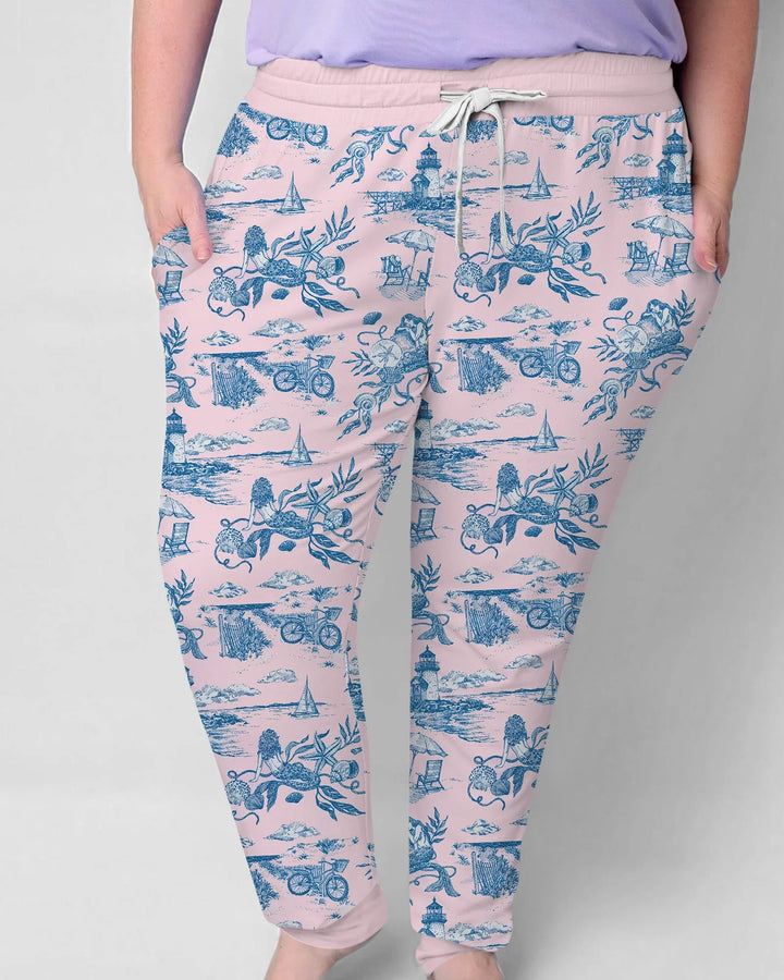Summer Toile Bamboo Women Pajama Set