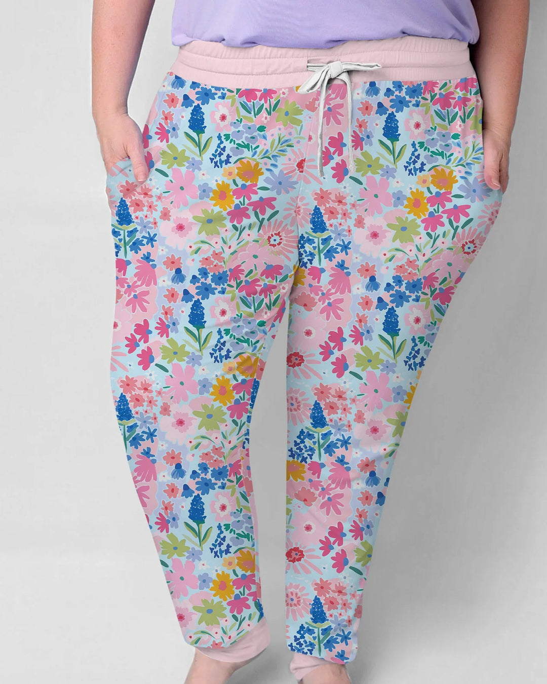 Little Flower Garden Matching Bamboo Women Pajama Set