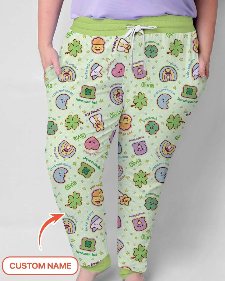 Glücksbambus Damen-Pyjama-Set