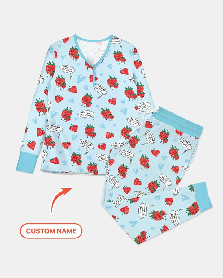 Ich liebe dich sehr Bambus Pyjama-Set für Damen
