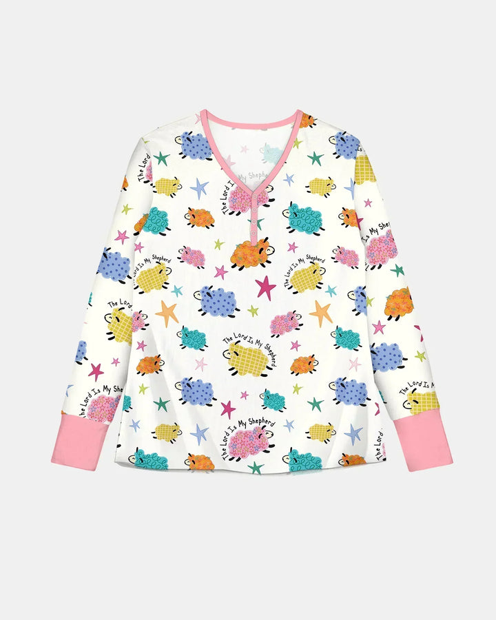 Der Herr ist mein Hirte Pyjama-Set aus Bambus für Damen