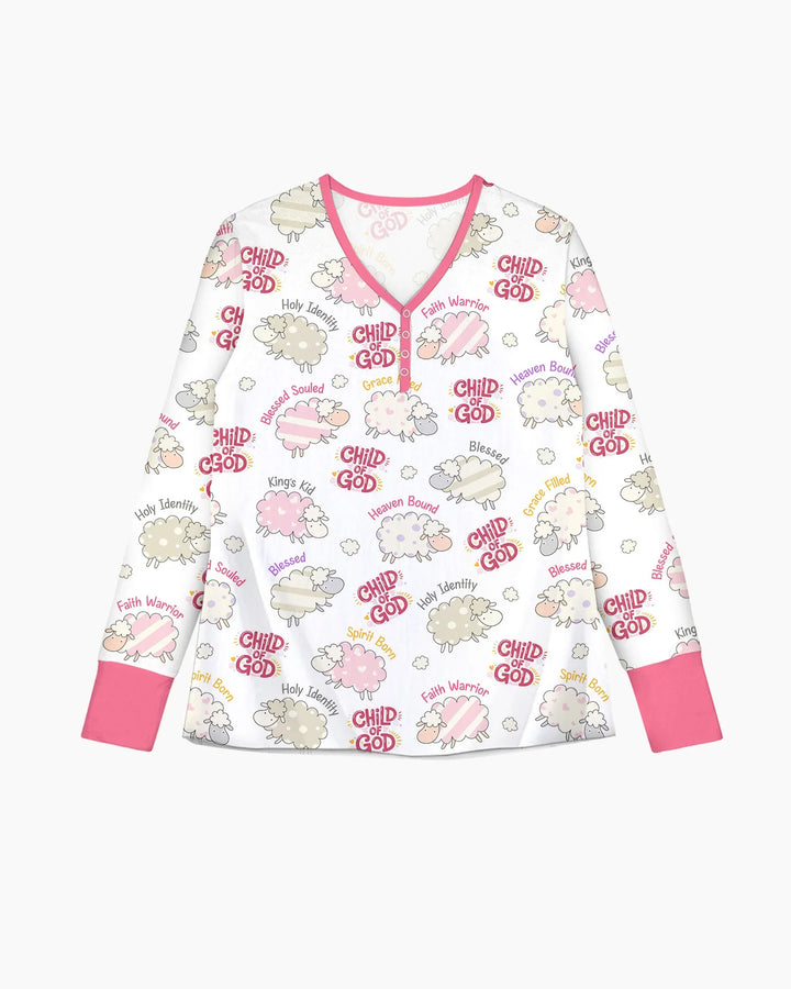 A Child Of God Mädchen Pyjama-Set aus Bambus für Damen