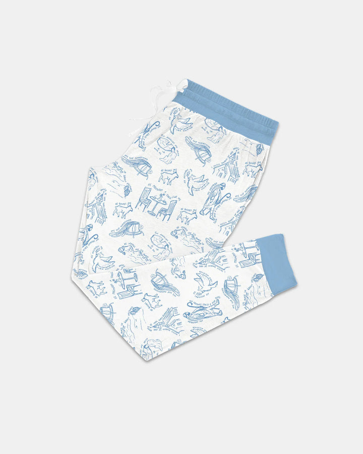 Psalm 23 Skizze Bambus Pyjama-Set für Damen