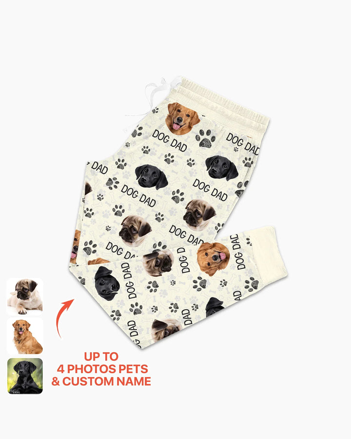 Pyjama-Set aus Bambus für Damen mit Foto und Pfote, für Hundeliebhaber