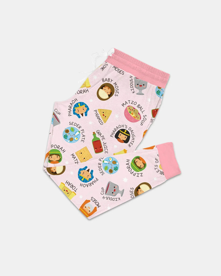 Cute Passover Characters Bamboo Women Pajama Set