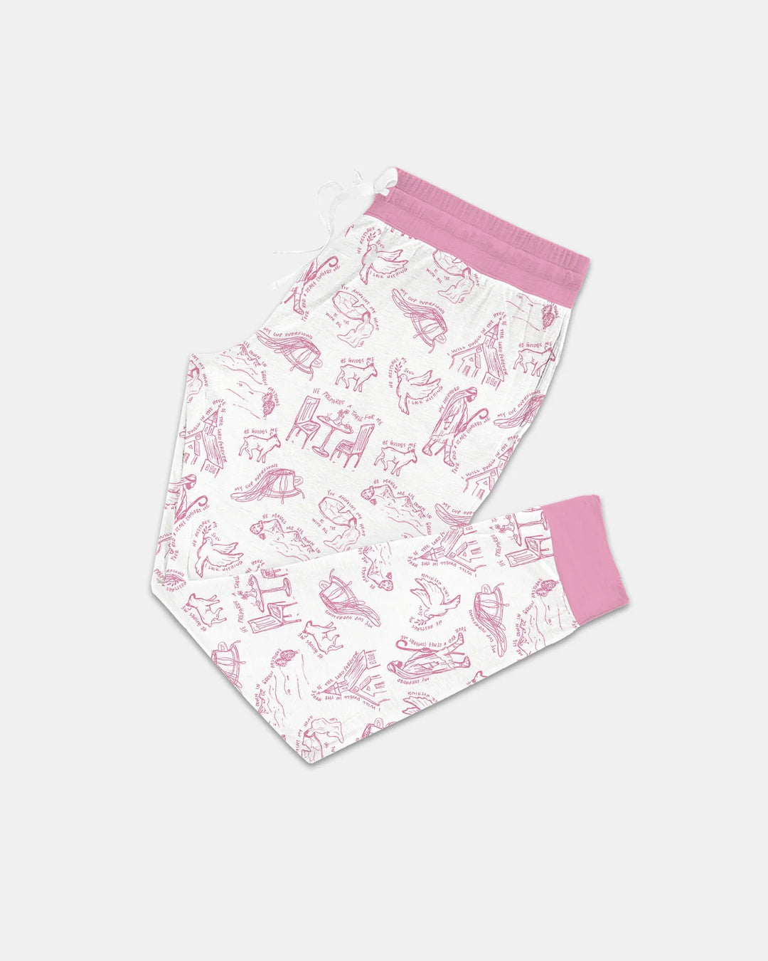 Psalm 23 Skizze Bambus Pyjama-Set für Damen