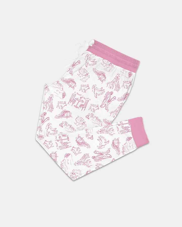 Psalm 23 Skizze Bambus Pyjama-Set für Damen